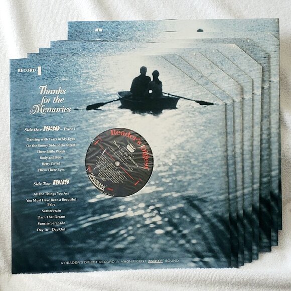 RARE- Reader's Digest "Thanks for the Memories" 1930's-Set Of 8 LP Records Vinyl - Picture 7 of 16